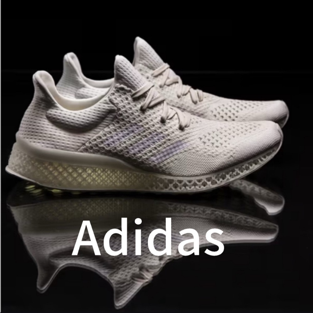 adidas Futurecraft 4D Women’s White Running Sneakers Size 8